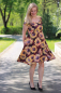 Preview: PDF-Schnittmuster Vintage-Kleid Aurora mit Herzausschnitt und Schwingrock, GR. 34-50