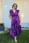 Preview: Bio Viskosejersey mit Überbreite (Stoffbreite ca. 170 cm): Eigenproduktion stream of flowers - von Graustufen-Stoffe