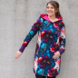Preview: Stoff des Monats: Bio French Terry, Eigenproduktion Dream of Flowers  von Graustufen-Stoffe