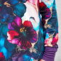 Preview: Reststück 170 cm, Bio French Terry, Eigenproduktion Dream of Flowers  von Graustufen-Stoffe