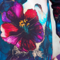 Preview: Reststück 170 cm, Bio French Terry, Eigenproduktion Dream of Flowers  von Graustufen-Stoffe