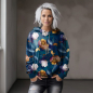 Preview: Wochenend-Aktion: Vintage Flowers First Love Kollektion - Eigenproduktion von Graustufen-Stoffe
