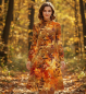 Preview: Indian Summer  - Eigenproduktion von Graustufen-Stoffe