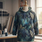 Preview: Mystic Fern - Eigenproduktion von Graustufen-Stoffe
