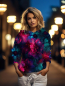Preview: Bio Viskosejersey mit Überbreite (Stoffbreite ca. 170 cm):  Amidst Flowers - von Graustufen-Stoffe