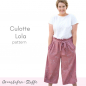 Preview: PDF-Schnittmuster Culotte Lola, GR. 34-50