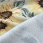 Preview: Weicher French Terry mit Sonnenblumen. 