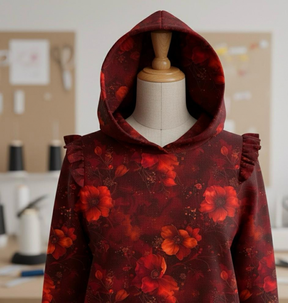 „Herzensglut“ – Limited Edition Graustufen-Stoffe Nikolauspaket 2025 Bio-Sweat