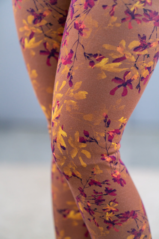 Arya cognac, Sommersweat / French Terry, exklusive Eigenproduktion von Graustufen-Stoffe