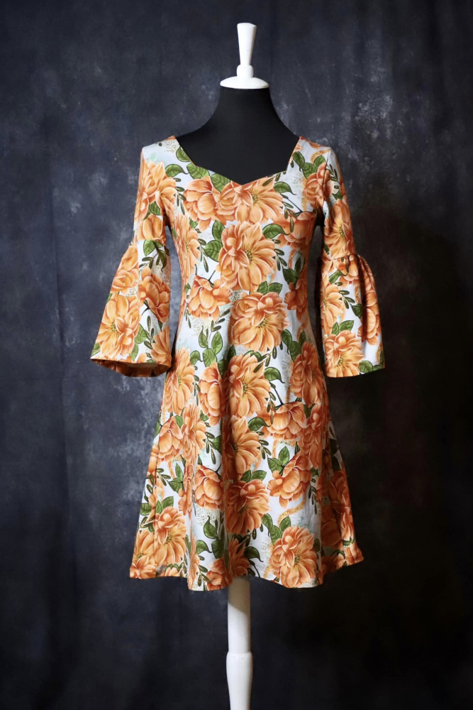Schnitt der Woche: Flora, Kleid mit Herzausschnitt und A-Linie in Gr. 34-46
