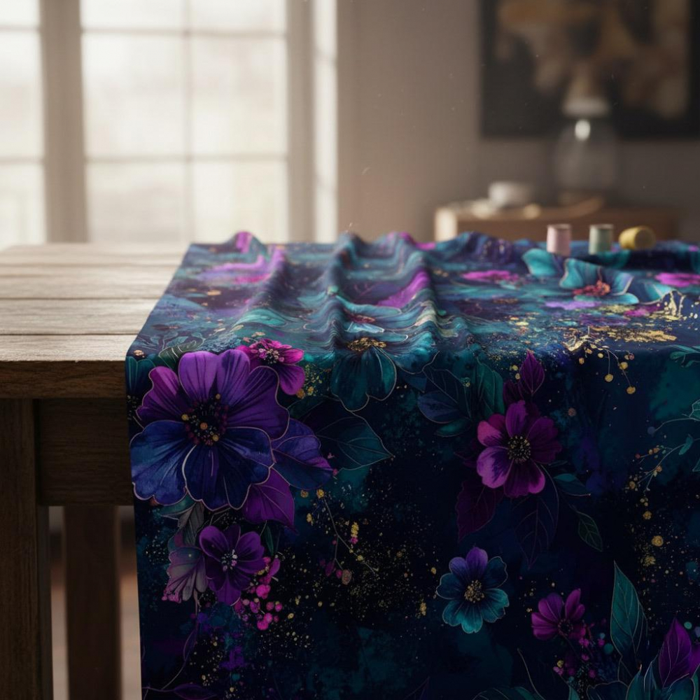 Velvet-Kollektion: Saphir-Reflexion I Kuschelsweat mit Überbreite