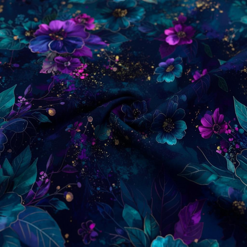 Preview: Velvet-Kollektion: Saphir-Reflexion I Kuschelsweat mit Überbreite