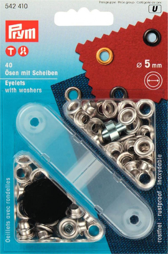 Prym Ösen und Scheiben 5,0mm