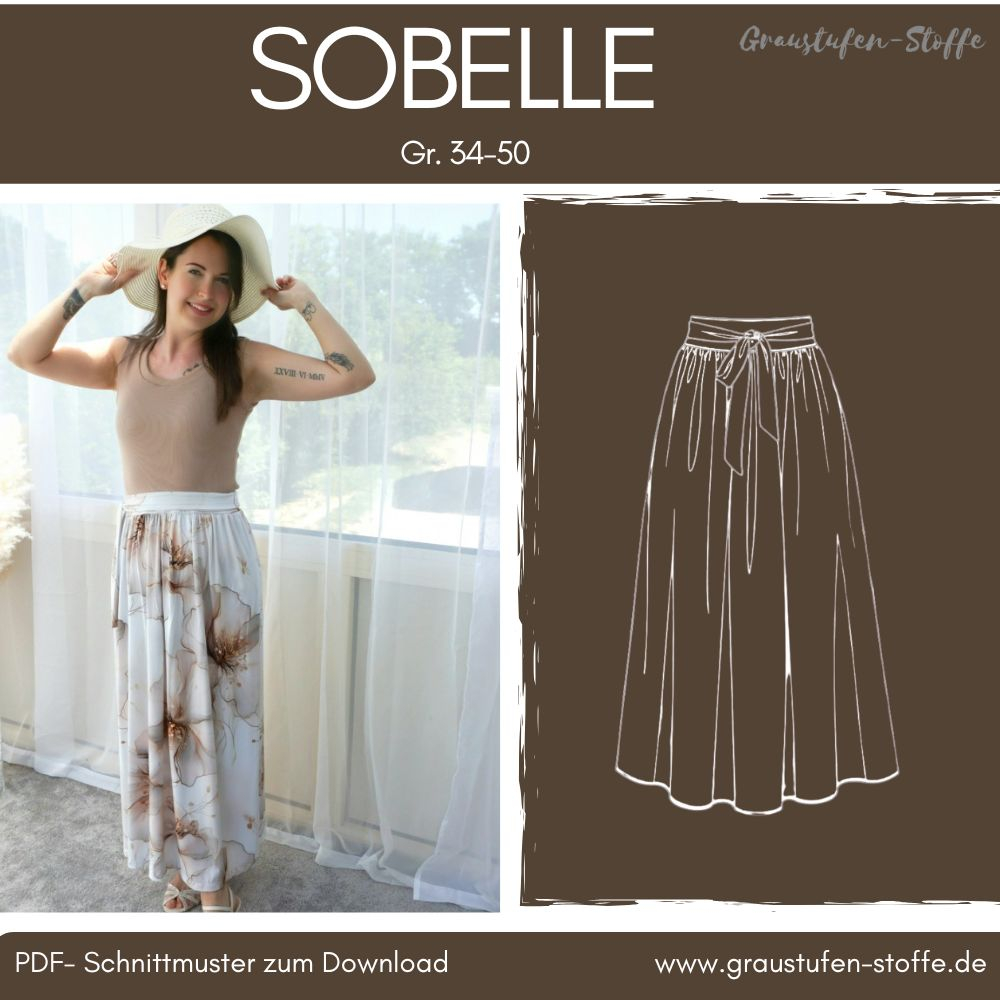 SOBELLE Taillenrock PDF Schnittmuster und Nähanleitung 34-50