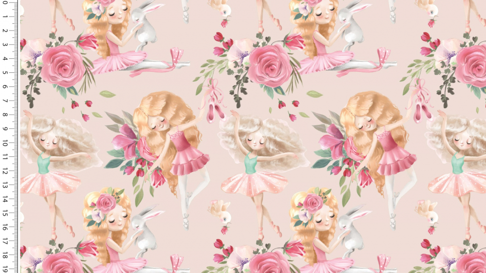 Kinderstoff Ballerina - Baumwolljersey