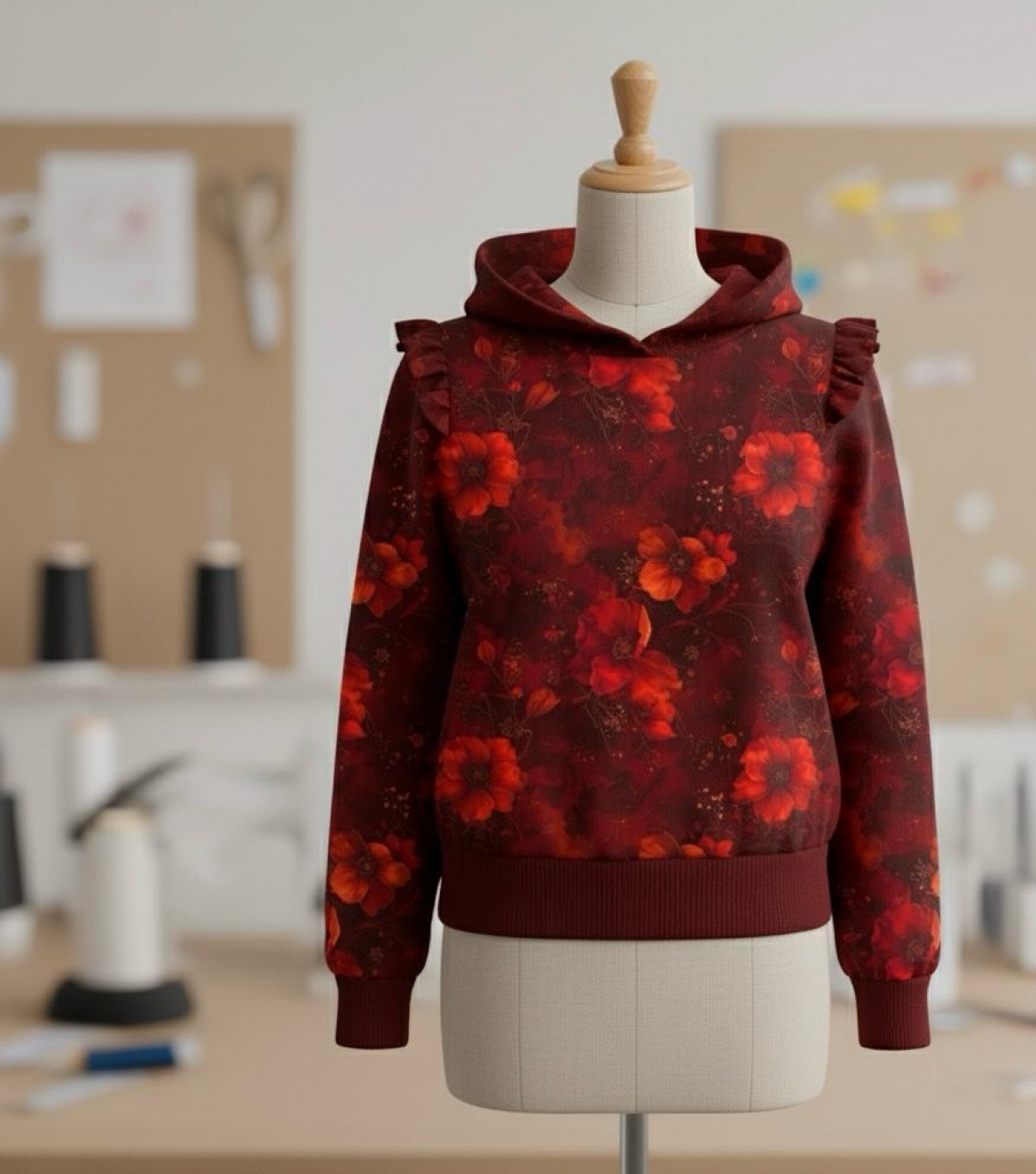 „Herzensglut“ – Limited Edition Graustufen-Stoffe Nikolauspaket 2025 Bio-Sweat