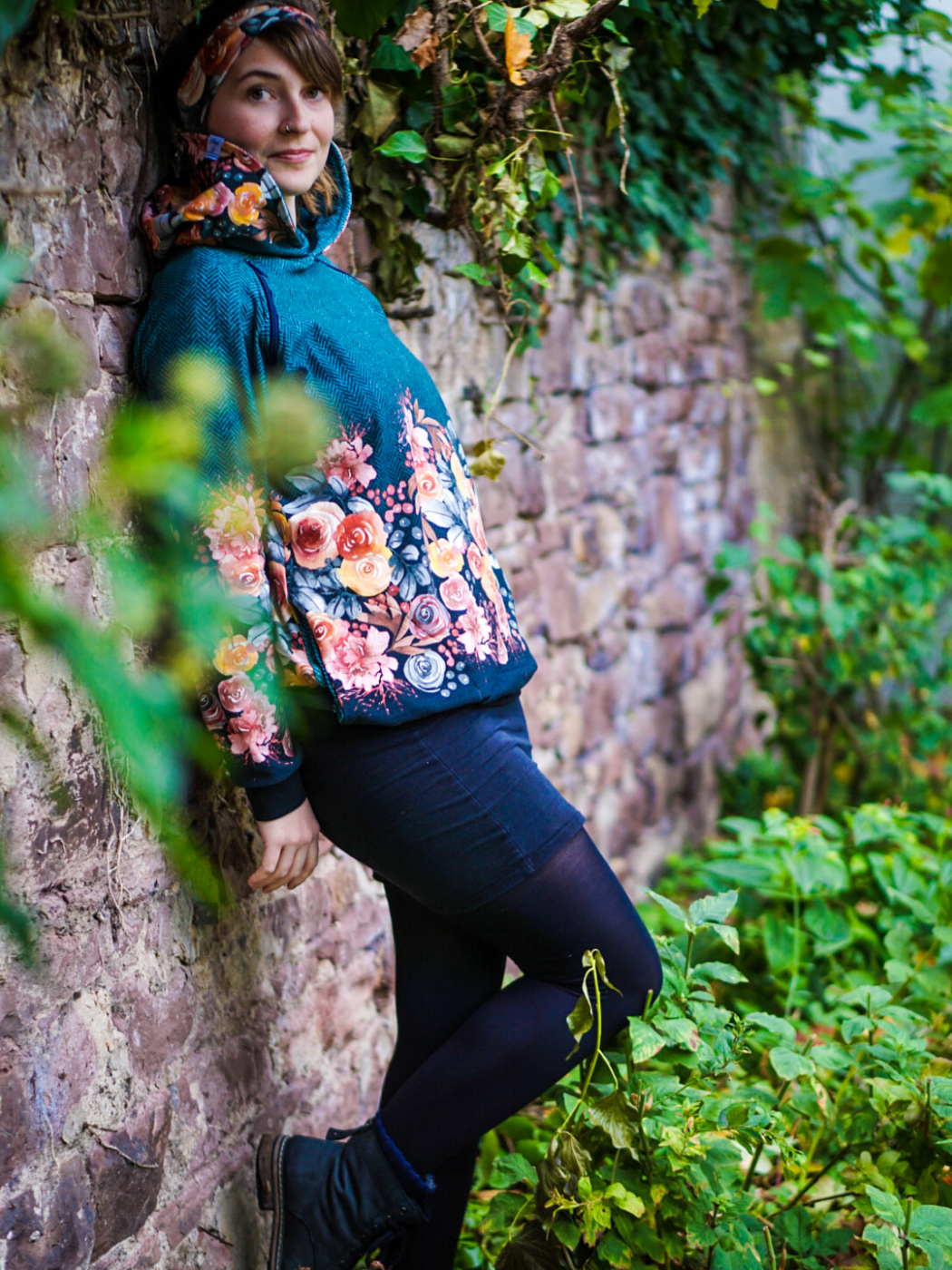 Raglan-Hoodiekleid BJÖRK,  GR. 34-50  EBOOK UND SCHNITTMUSTER