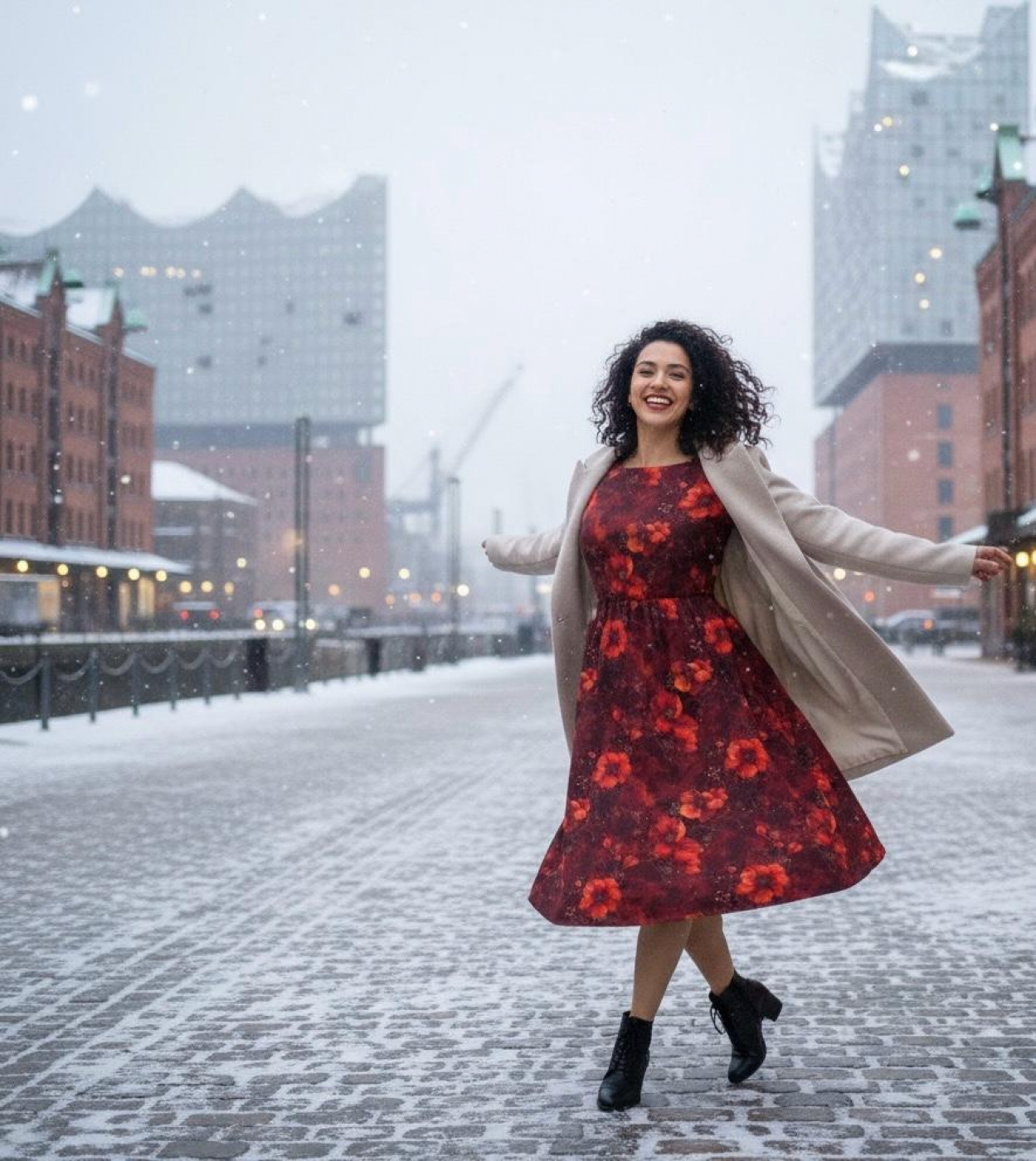 Stoffadventskalender Damen von Graustufen-Stoffe