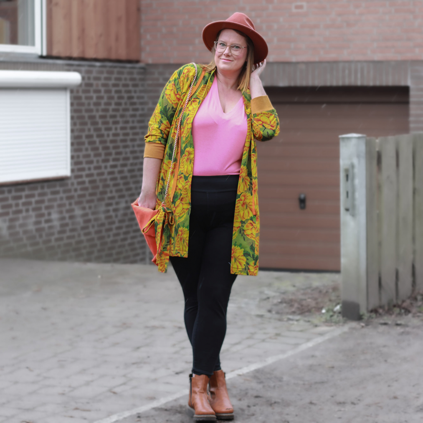 French Terry Sweatstoff Eigenproduktion: Dahlia von Graustufen-Stoffe