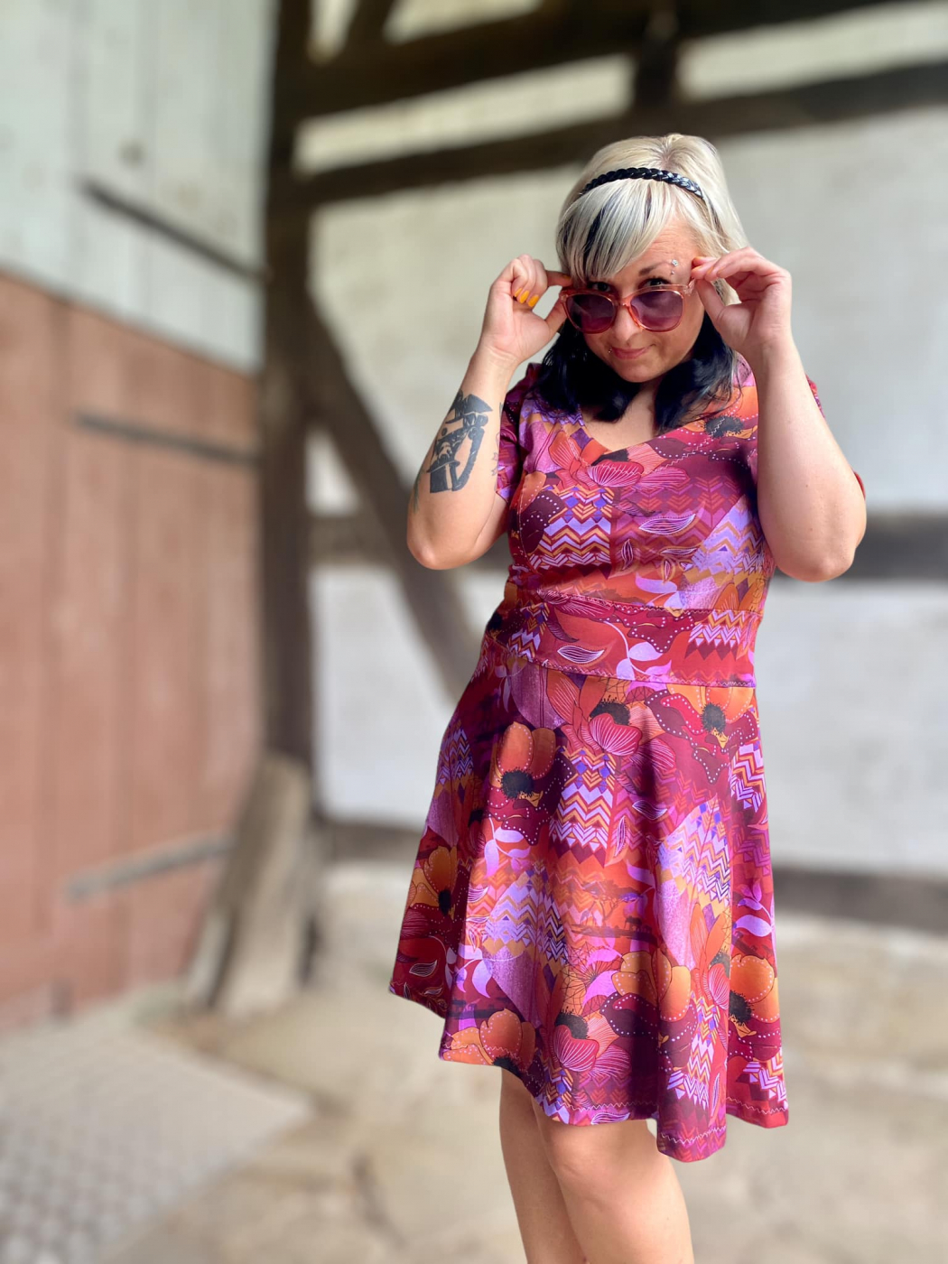 Weicher Jersey Stoff im Boho Stil