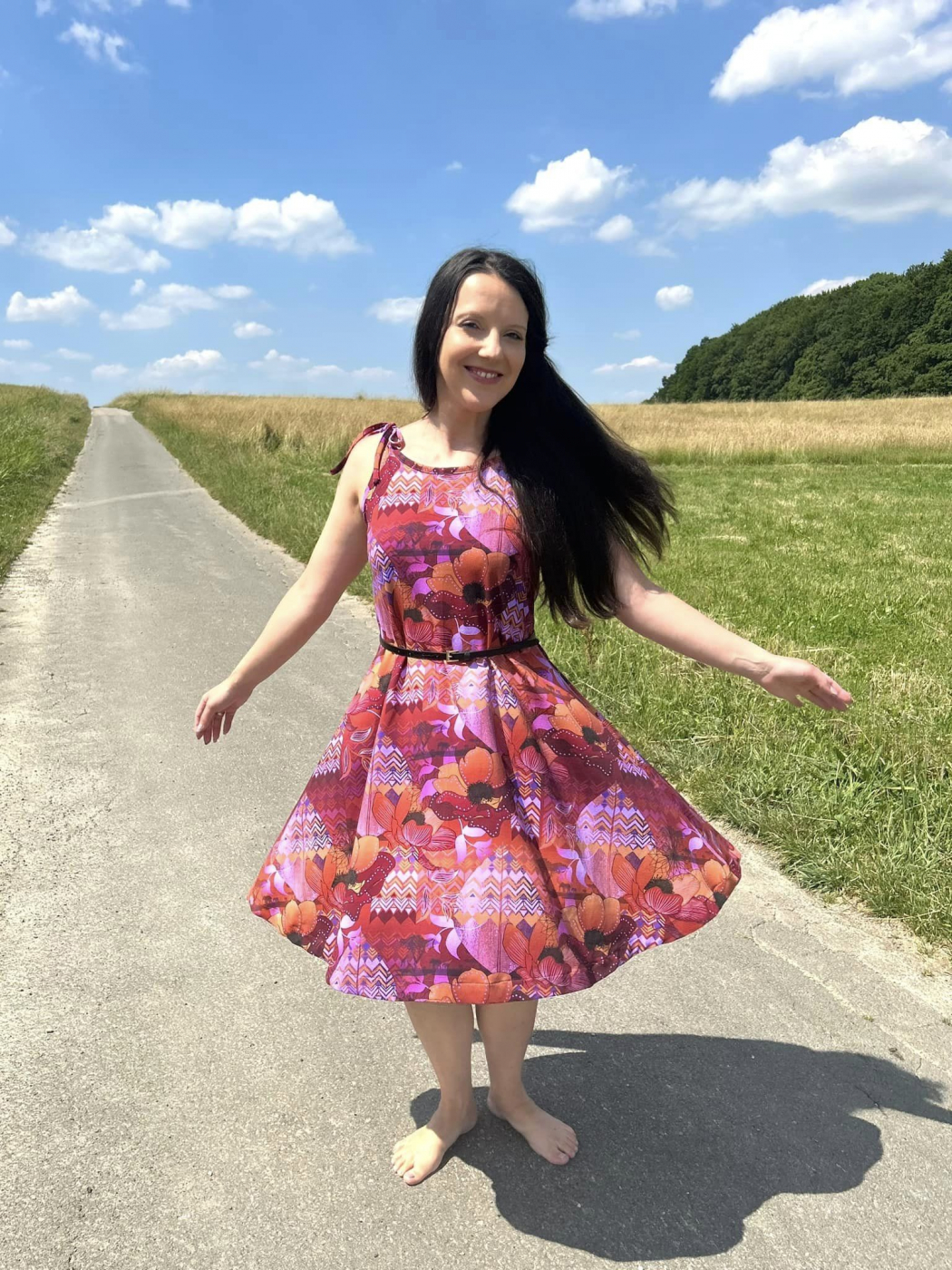 Weicher Jersey Stoff im Boho Stil