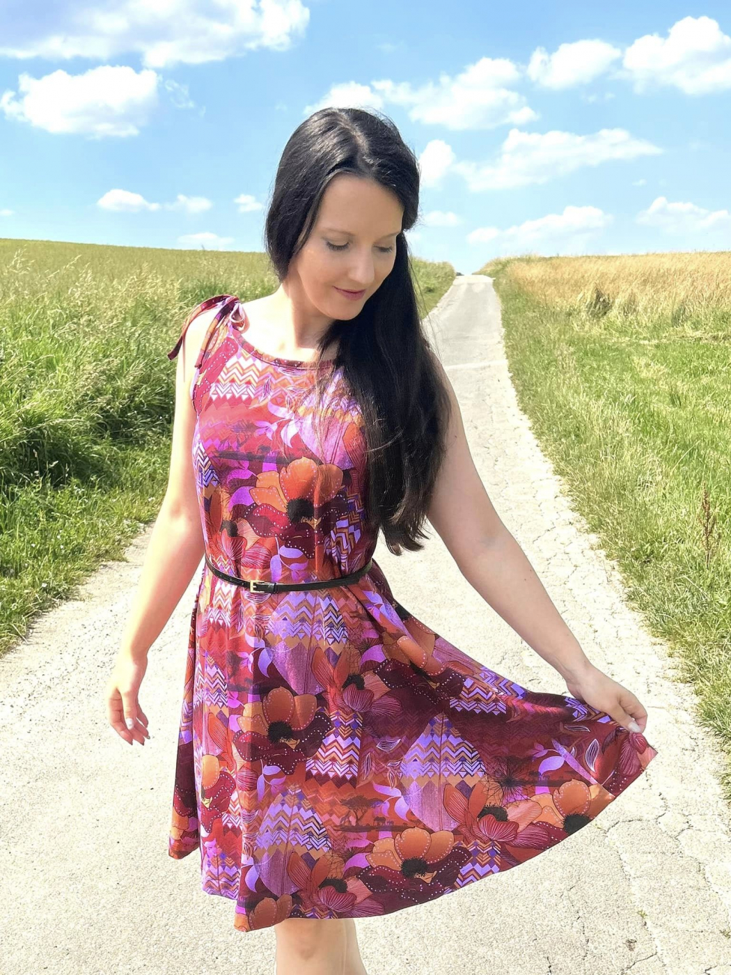 Weicher Jersey Stoff im Boho Stil