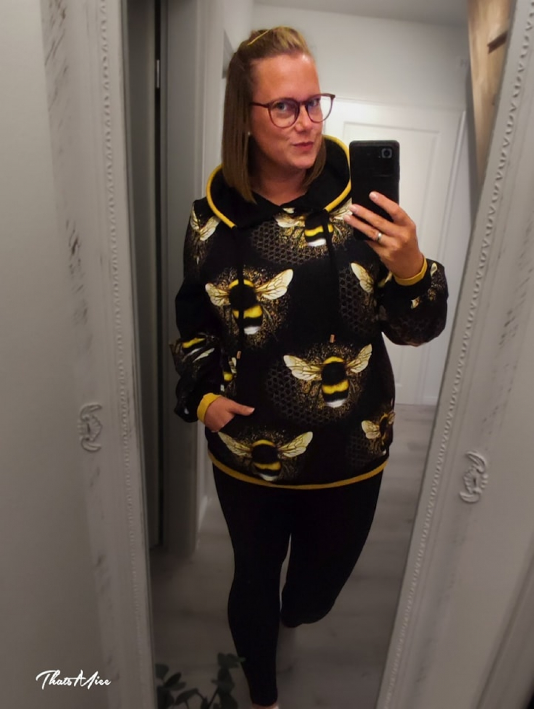 French Terry Sweatstoff Eigenproduktion: Bumblebees