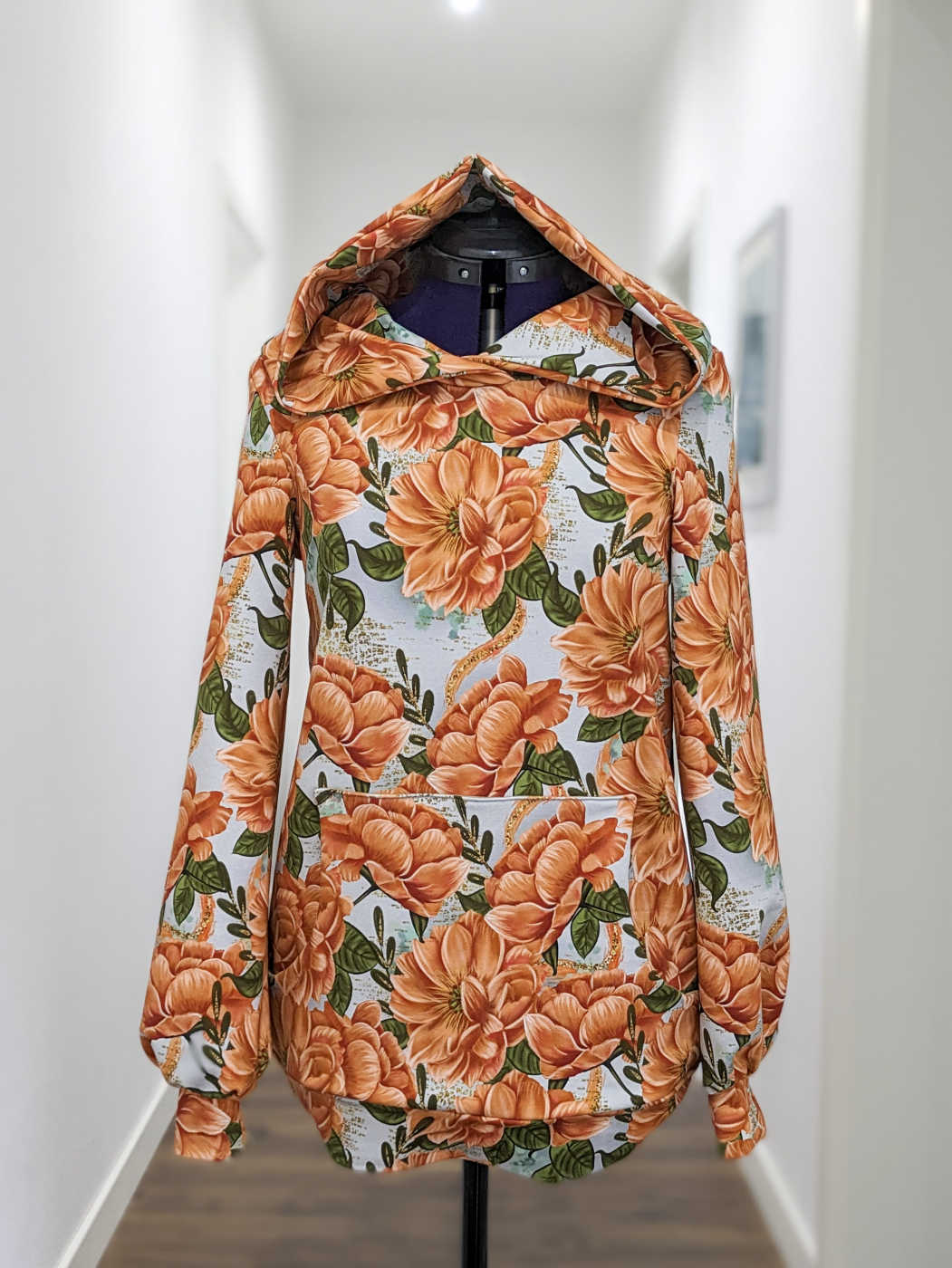 sweat stoff goldblumen