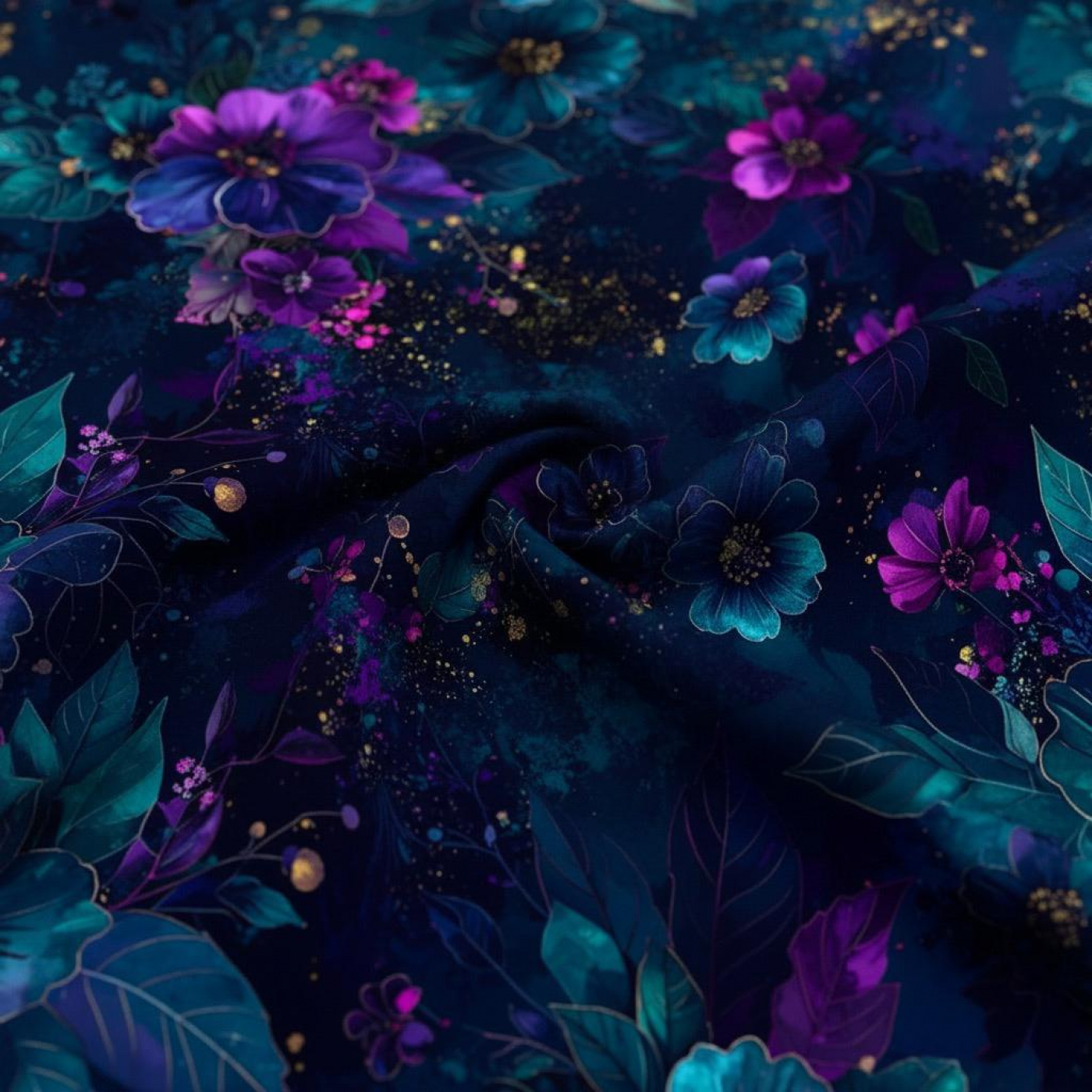 Velvet-Kollektion: Saphir-Reflexion I Kuschelsweat mit Überbreite