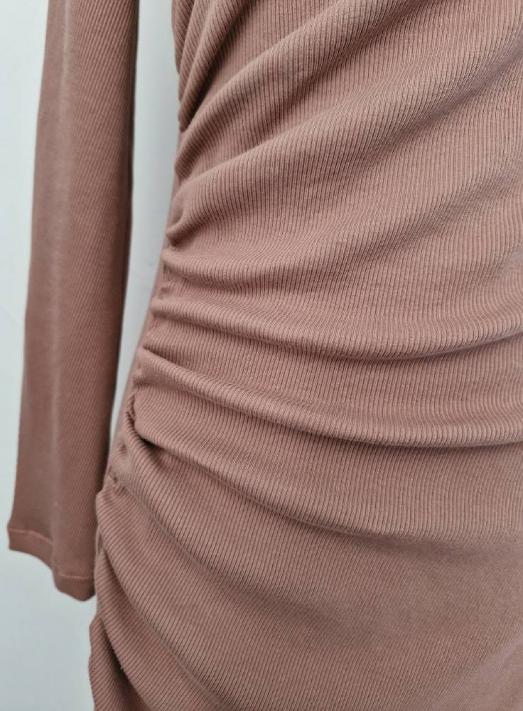 Rib Jersey: Warm Terracotta