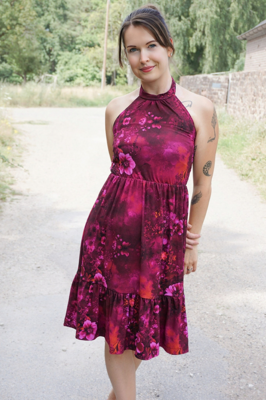 Neckholder-Kleid EMMY,  GR. 34-50  EBOOK UND SCHNITTMUSTER
