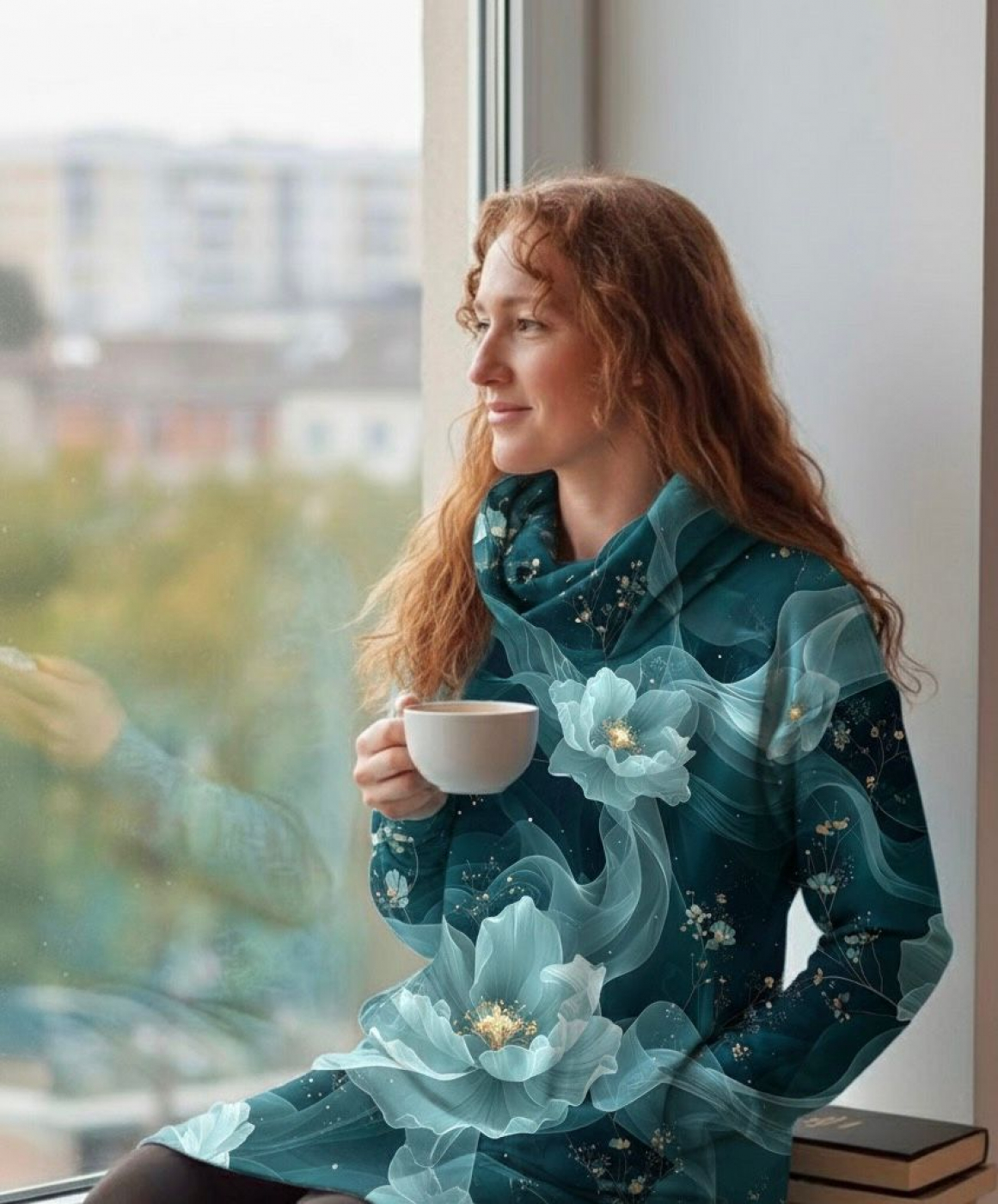 Velvet-Kollektion: Geheimnis der Winterlinde I Kuschelsweat mit Überbreite