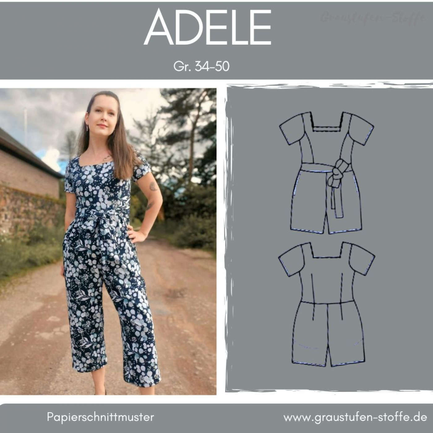 PDF-Schnittmuster: Kleid Hailey in den Gr. 34 - 50