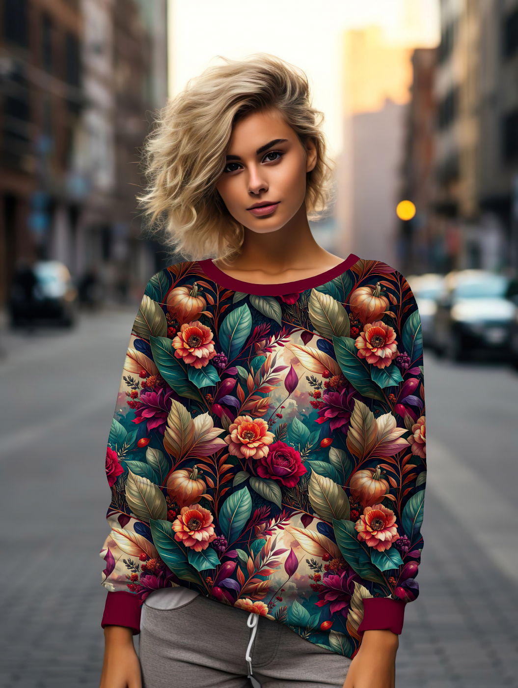 Stoff des Monats: Autumn Glow - Eigenproduktion von Graustufen-Stoffe
