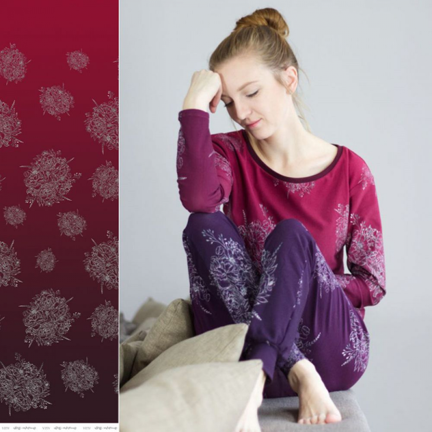 Jerseystoff Eigenproduktion: Alea von Graustufen-Stoffe