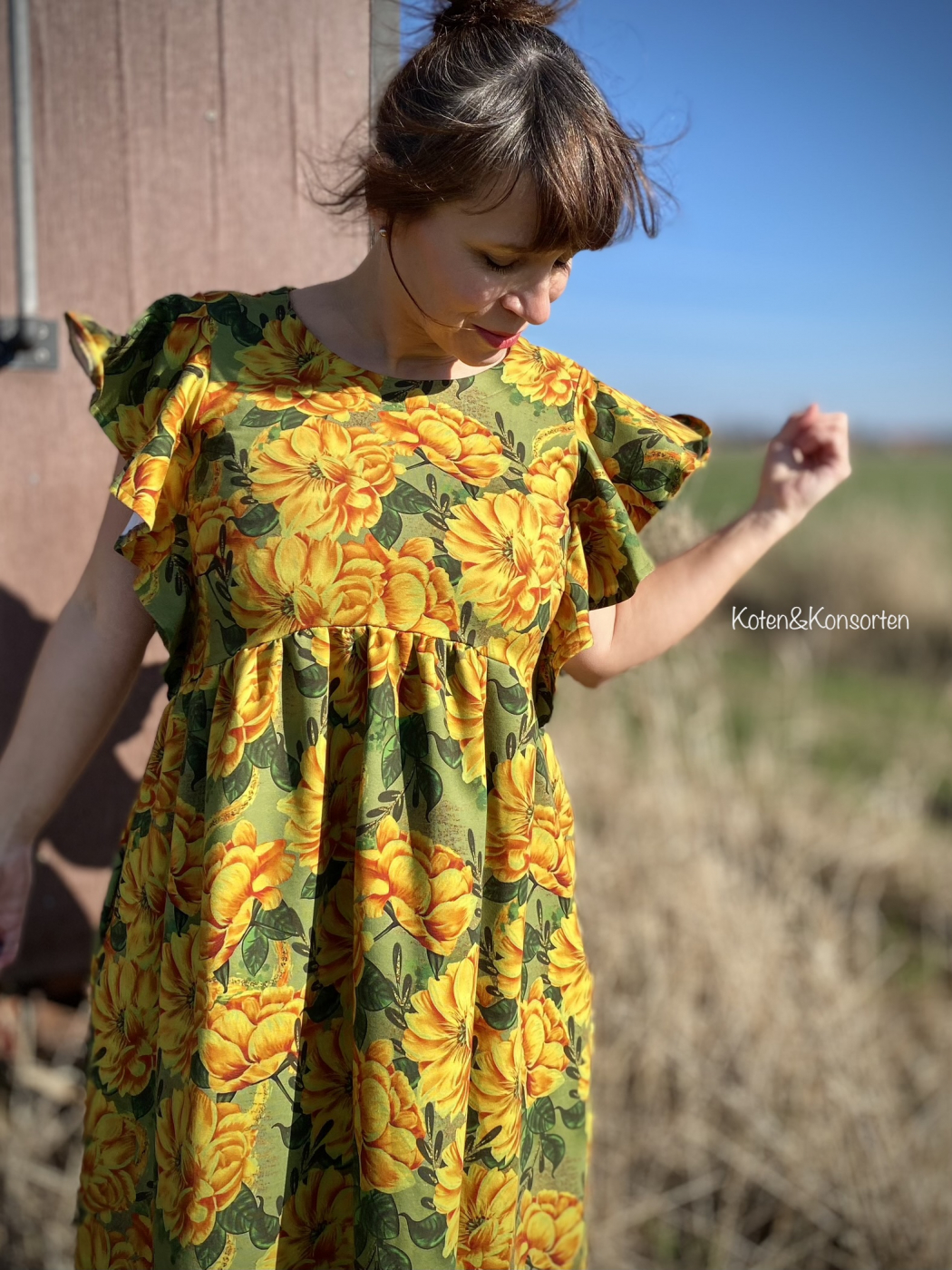 French Terry Sweatstoff Eigenproduktion: Dahlia von Graustufen-Stoffe