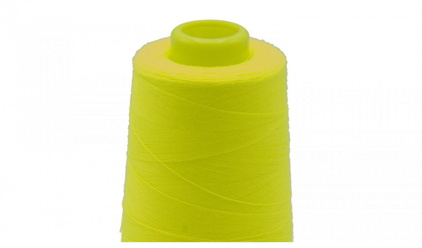 Neon Gelb, Overlockgarn, 3.000 Meter Spule