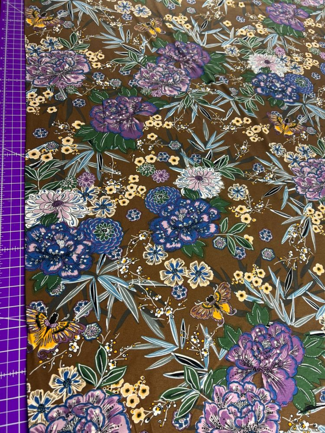 Viskosejersey Blumenmuster