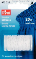 Elastic-Nähfaden 0,5mm, weiß, Prym