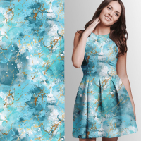 Baumwolljersey  Eigenproduktion "Spring Marble" - von Graustufen-Stoffe